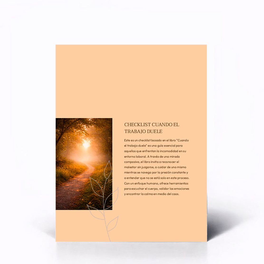 Cuando el trabajo duele - Edición Checklist